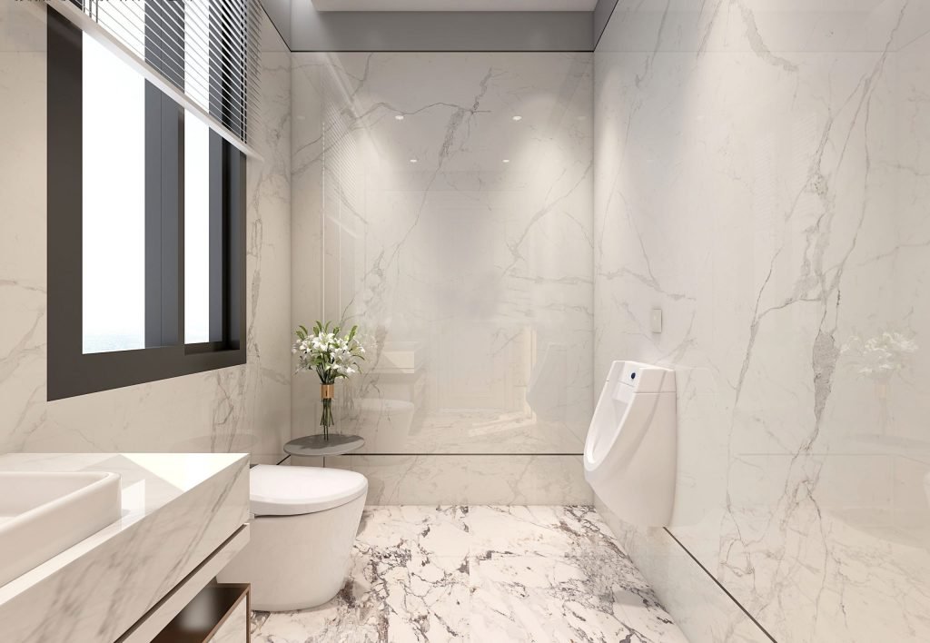 Sintered Stone Shower Room Application - Linx Sintered