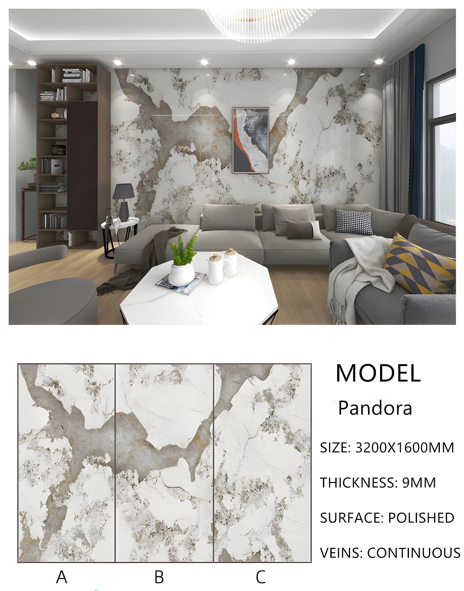 18. Sintered Stone Pandora