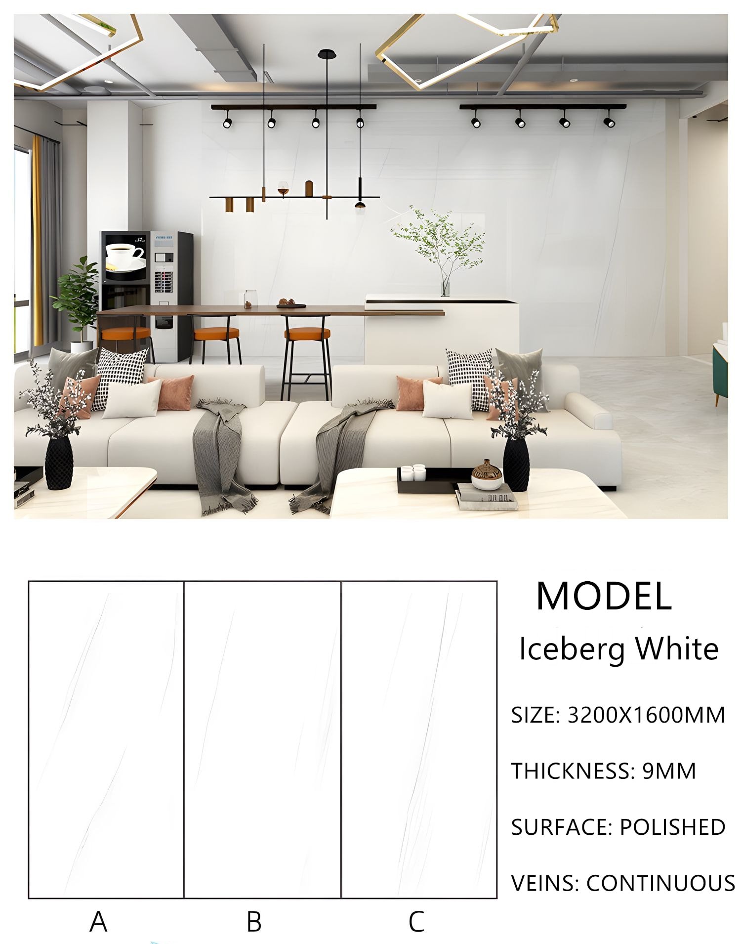 2. Sintered Stone Iceberg White