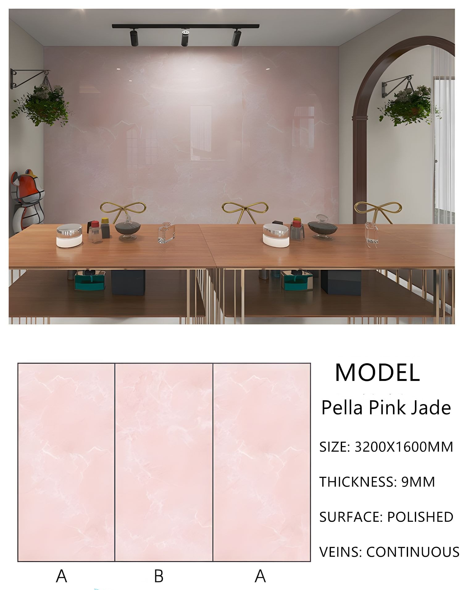 23. Sintered Stone Pella Pink Jade