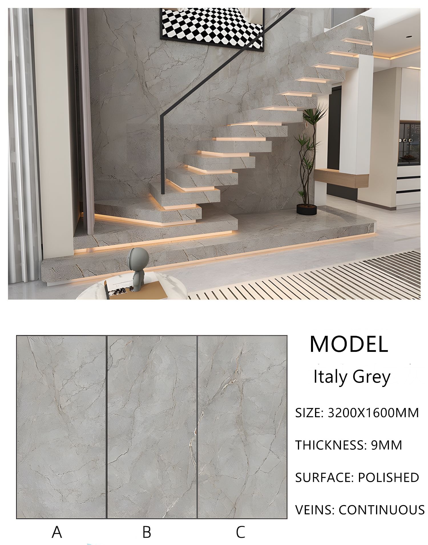 25. Sintered Stone Italy Grey