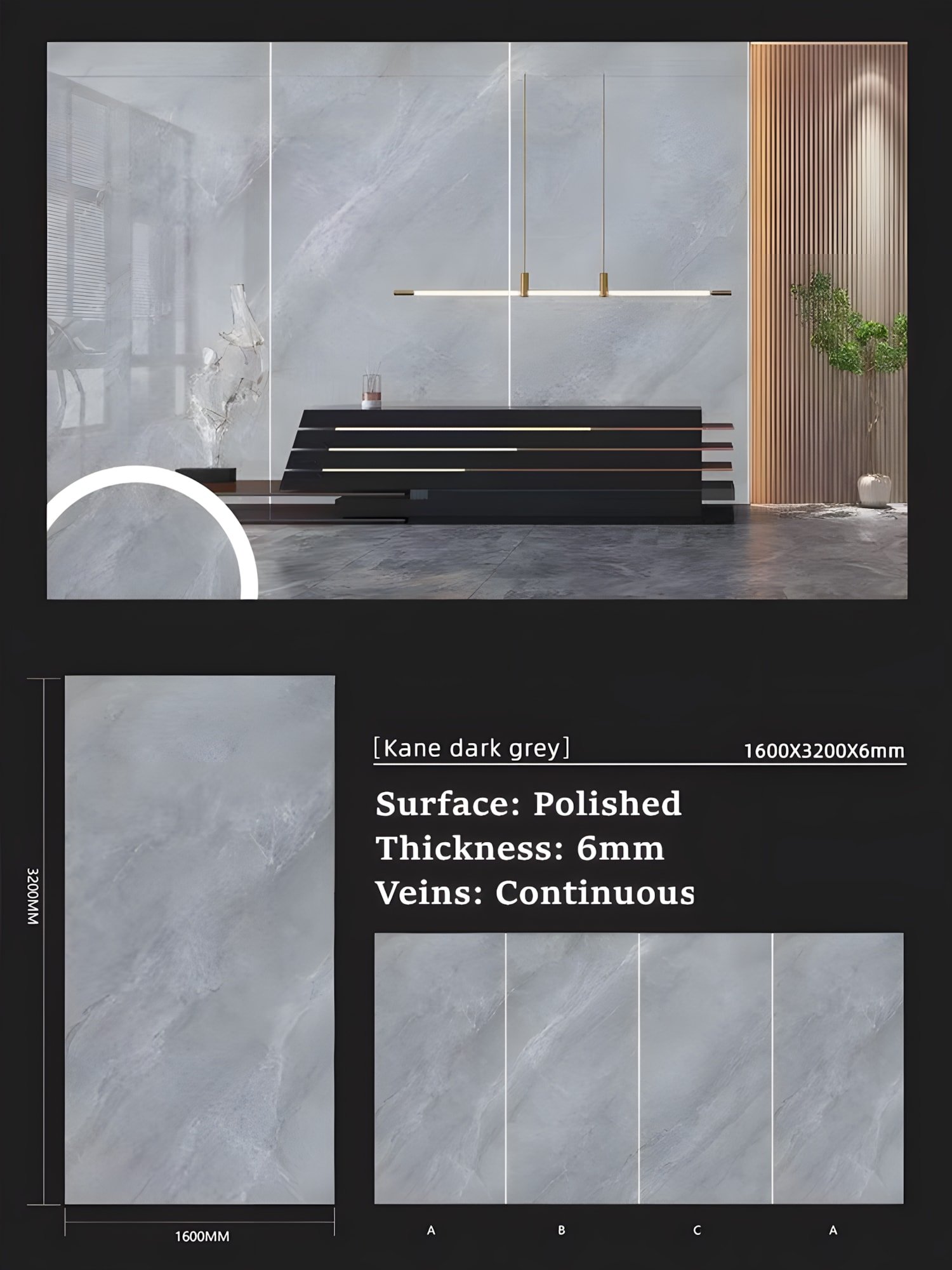 33. Kane Dark Grey 6mm