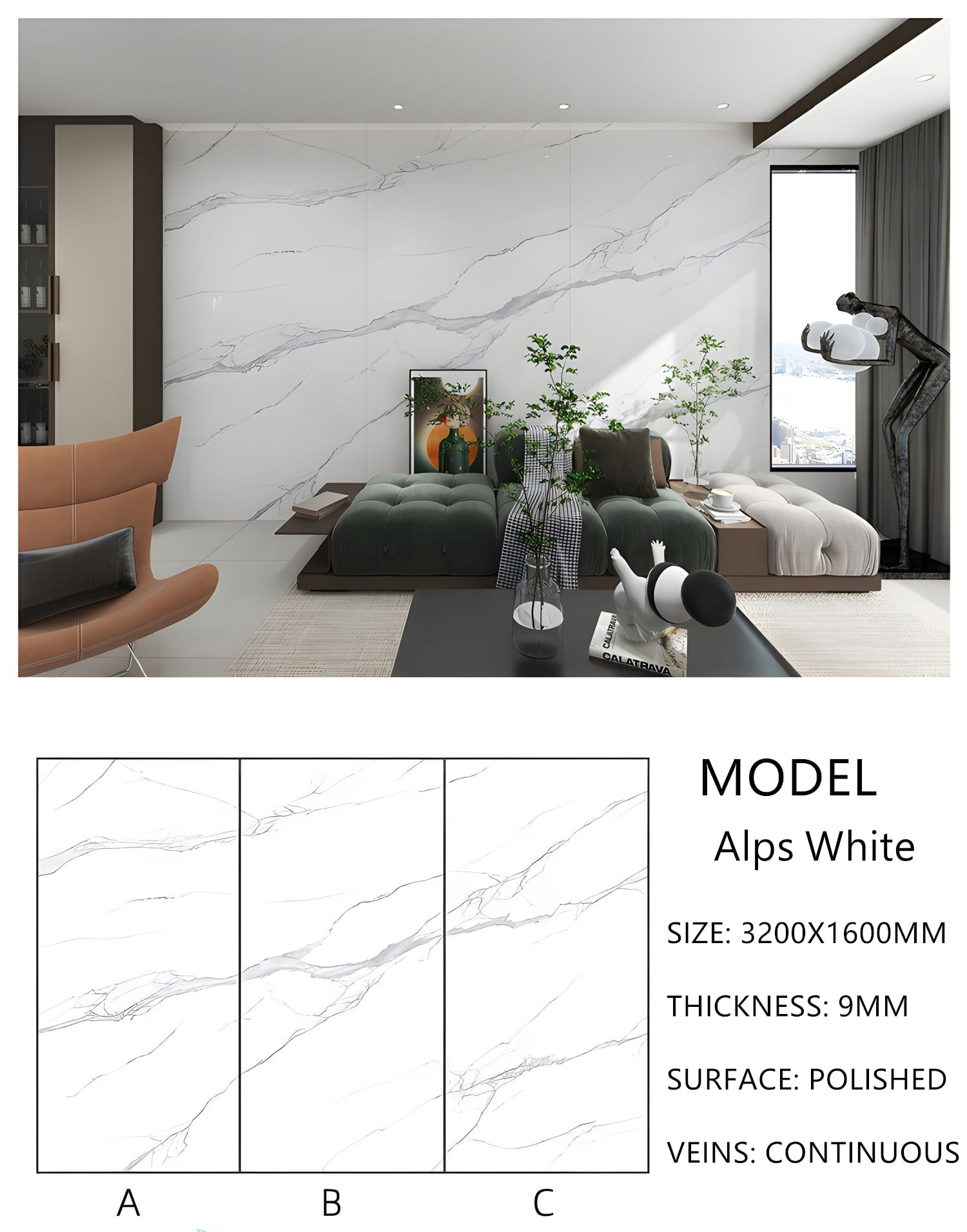 6. Sintered Stone Alps White