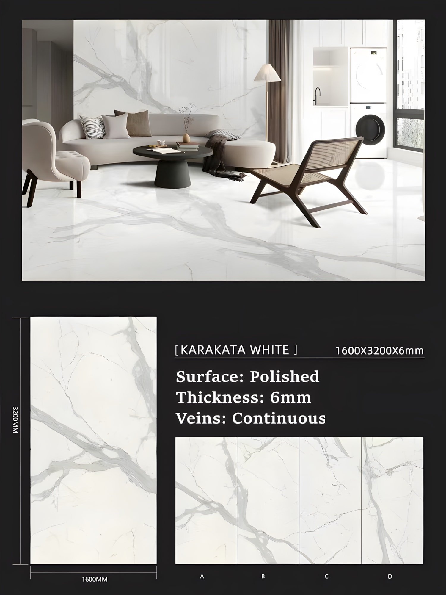 9. Karakata White 6mm