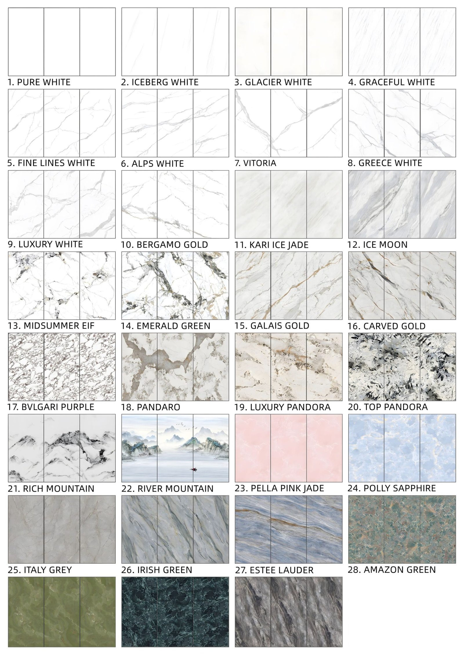 9mm Thickness Polished Surface Sintered Stone 3200x1600mm Designs