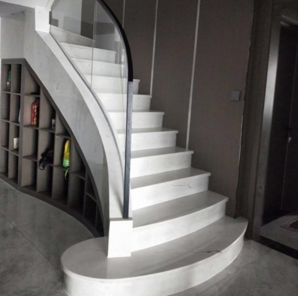 Arc Shape Sintered Stone Stairs