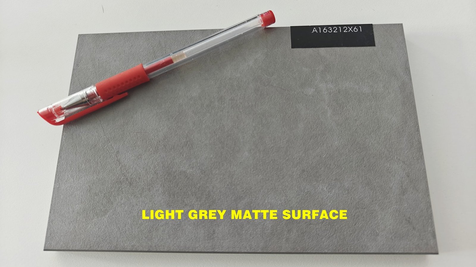 Sintered Stone Light Grey Matte Surface