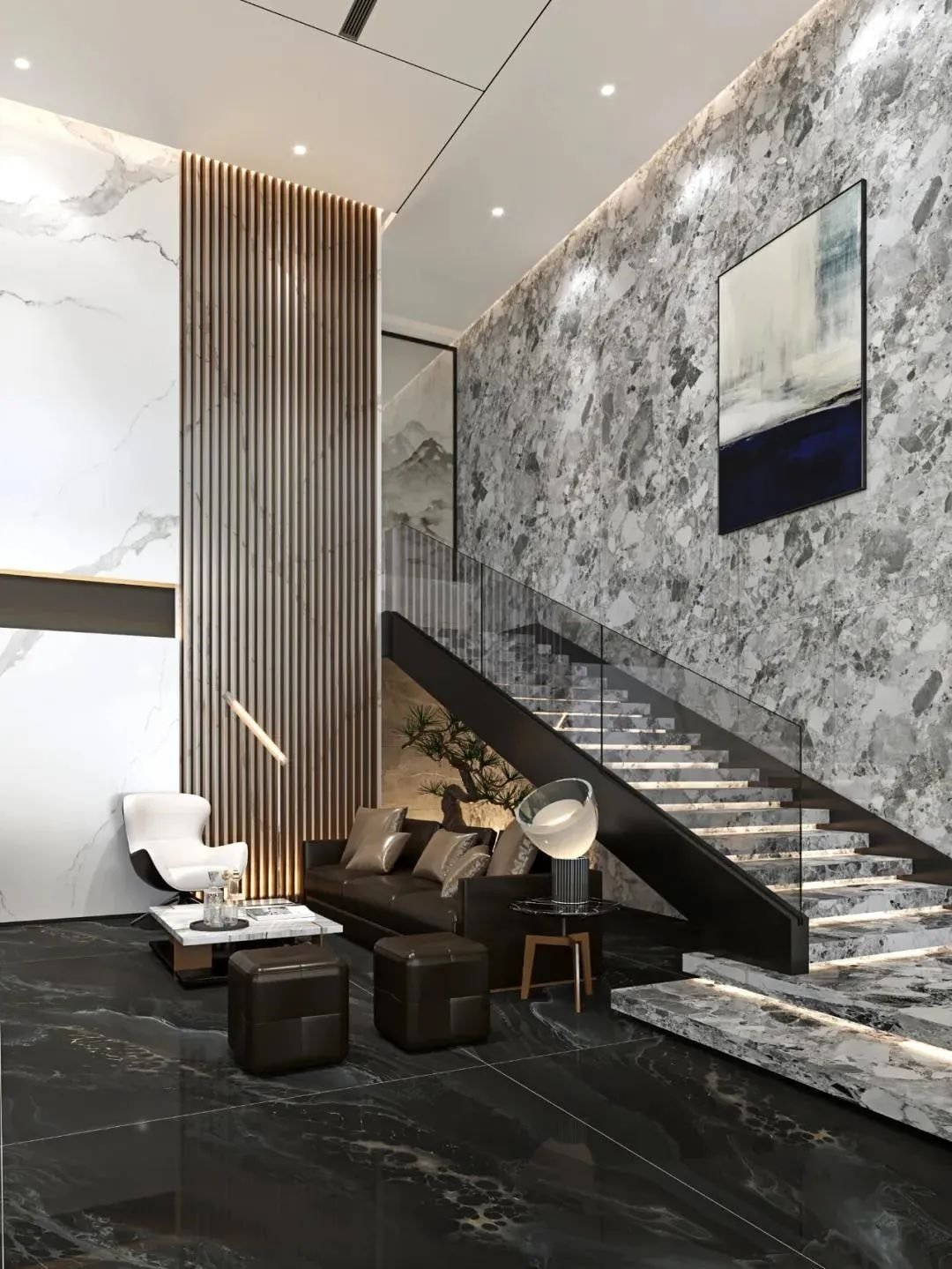 Sintered Stone Stairs Examples (43) Sintered Stone Stairs Examples (43)