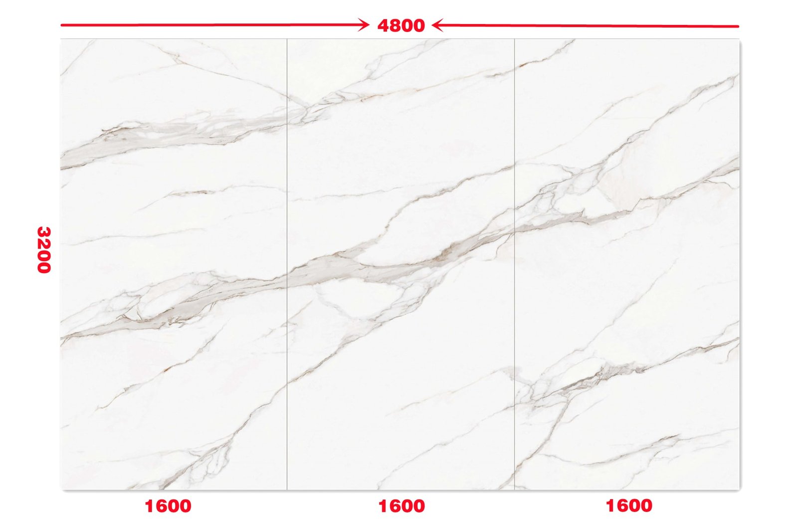 Three Slabs Continues Veins Linx Sintered