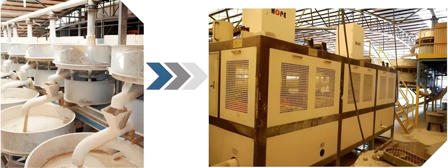 Transfer Pool And Slurry Iron Removal