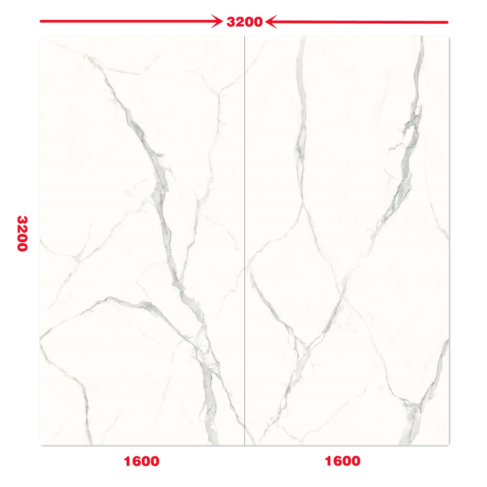 Two Slabs Continues Veins Linx Sintered Stone