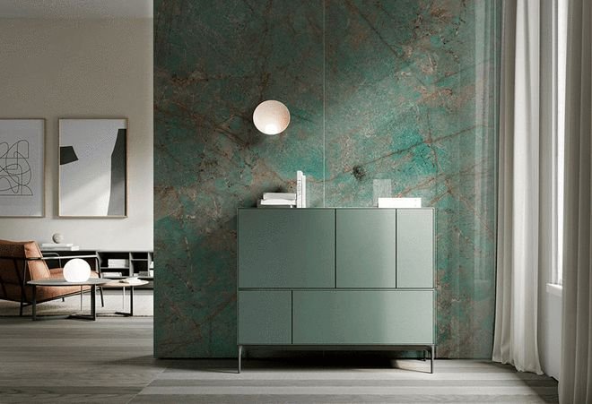 Wall Decoration With Sintered Stone Slabs